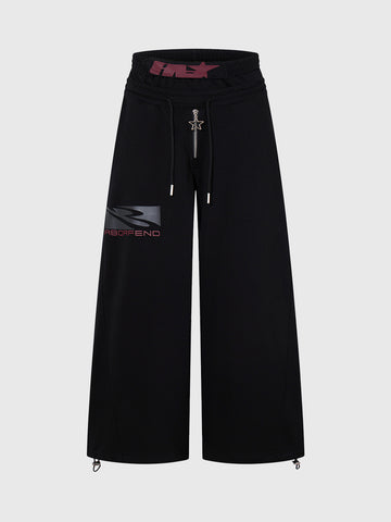 Constellation Code Straight Pants - Deep Black