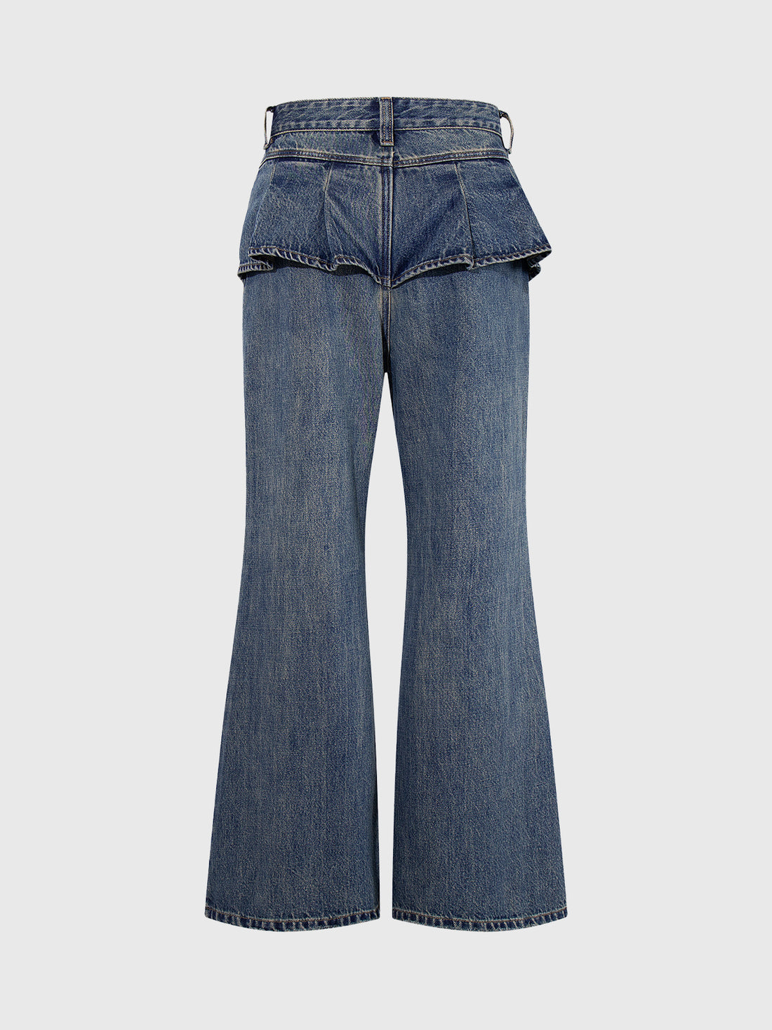 Dust Trail Flare Denim Pants - Vintage Blue