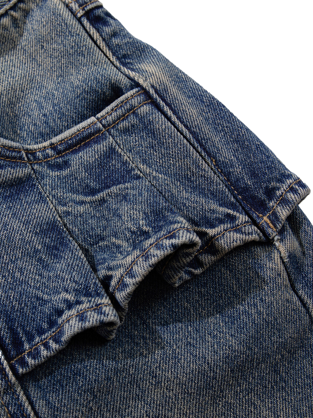 Dust Trail Flare Denim Pants - Vintage Blue