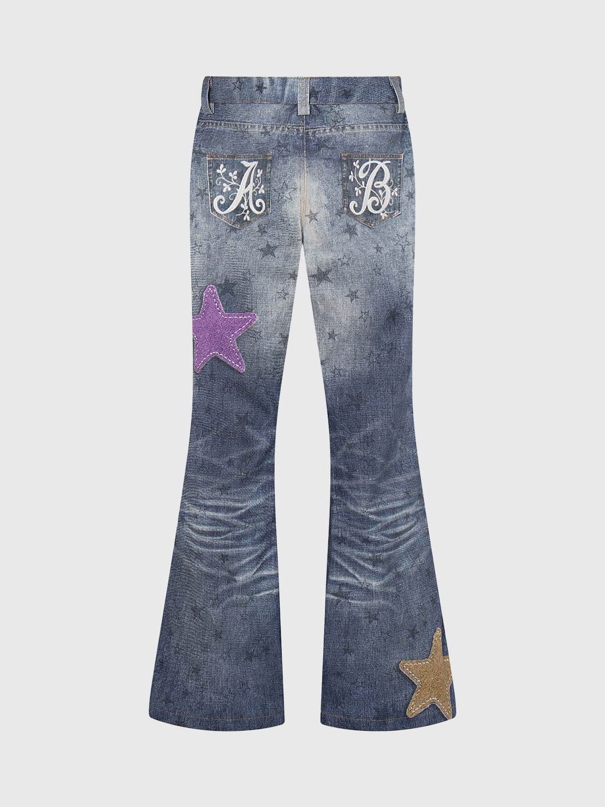 Paint Riot Flare Jeans - Ink Blue