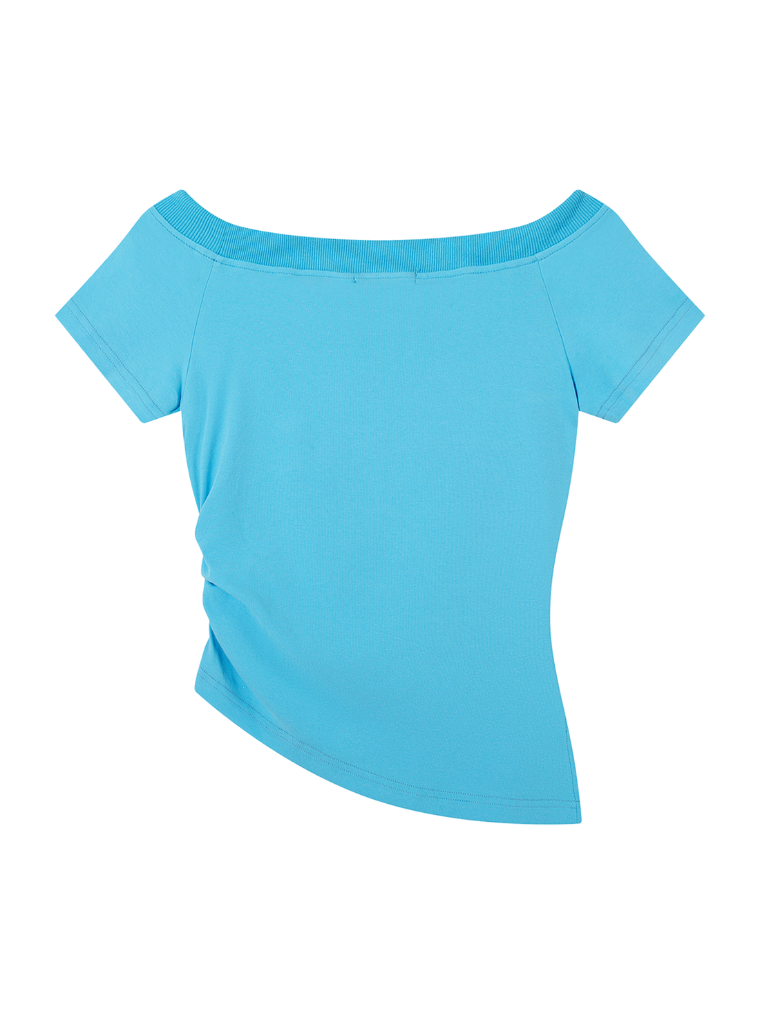 Back to Myself Asym Tee - Sky Blue