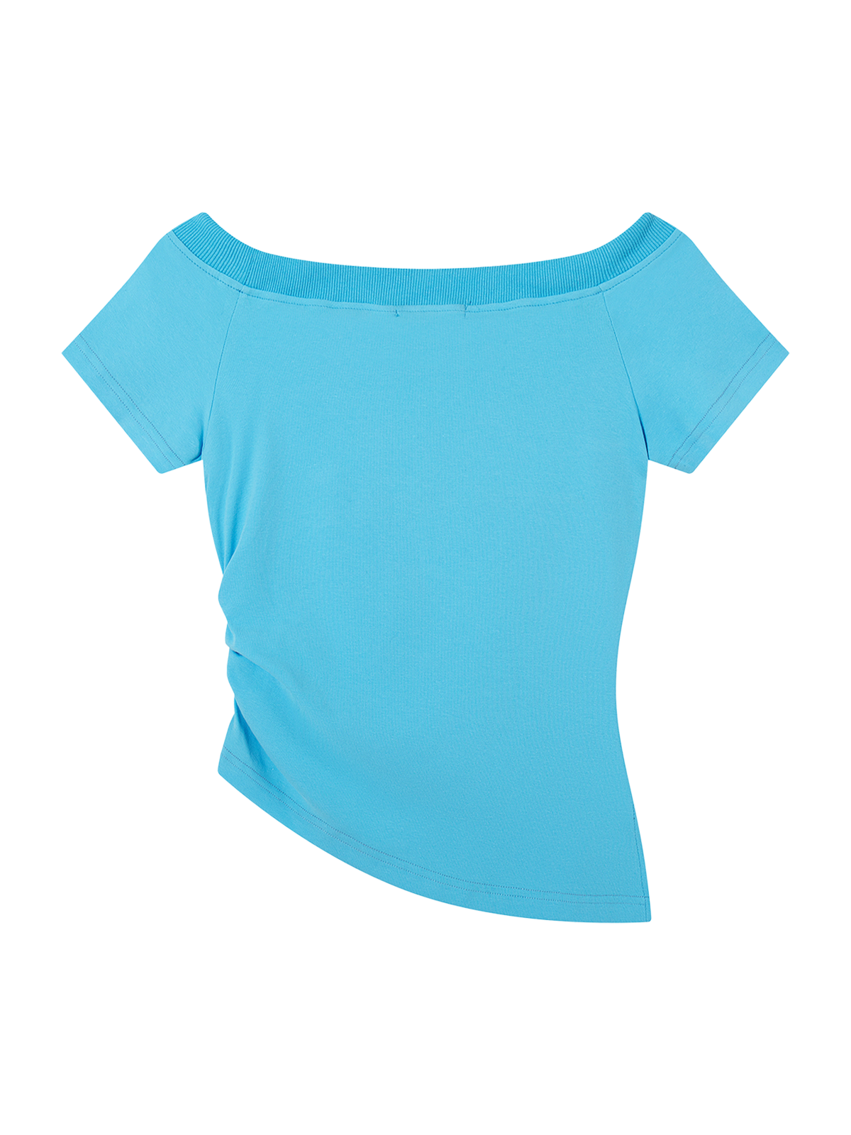Back to Myself Asym Tee - Sky Blue