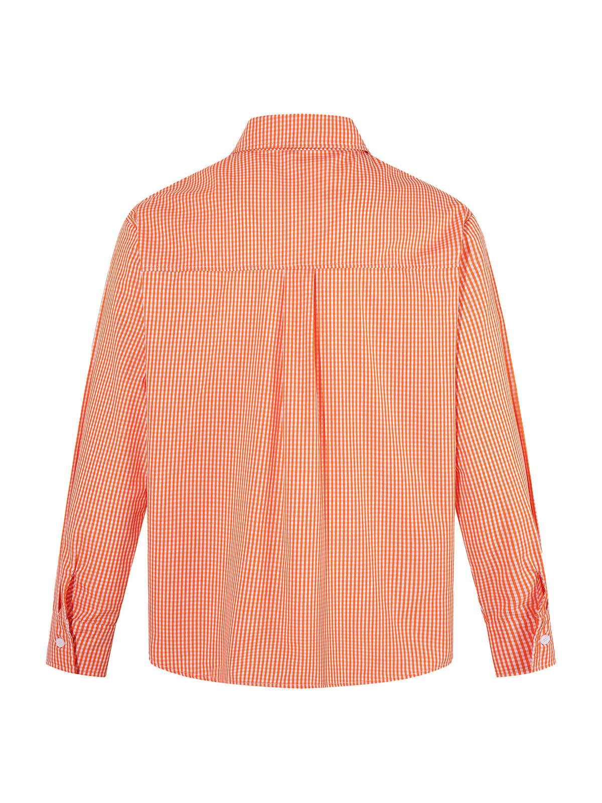 Star Map Check Shirt - Sunset Orange