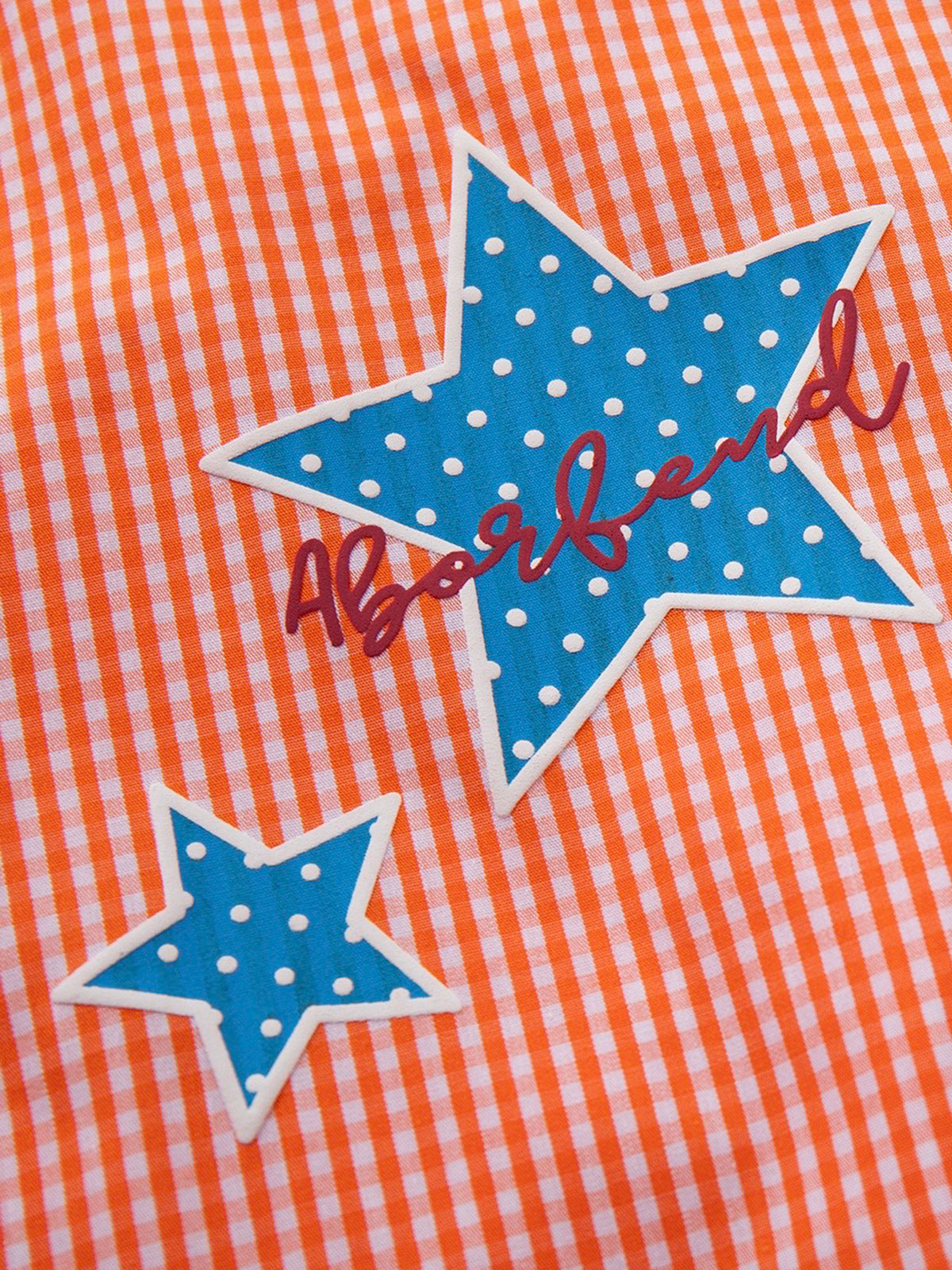 Star Map Check Shirt - Sunset Orange