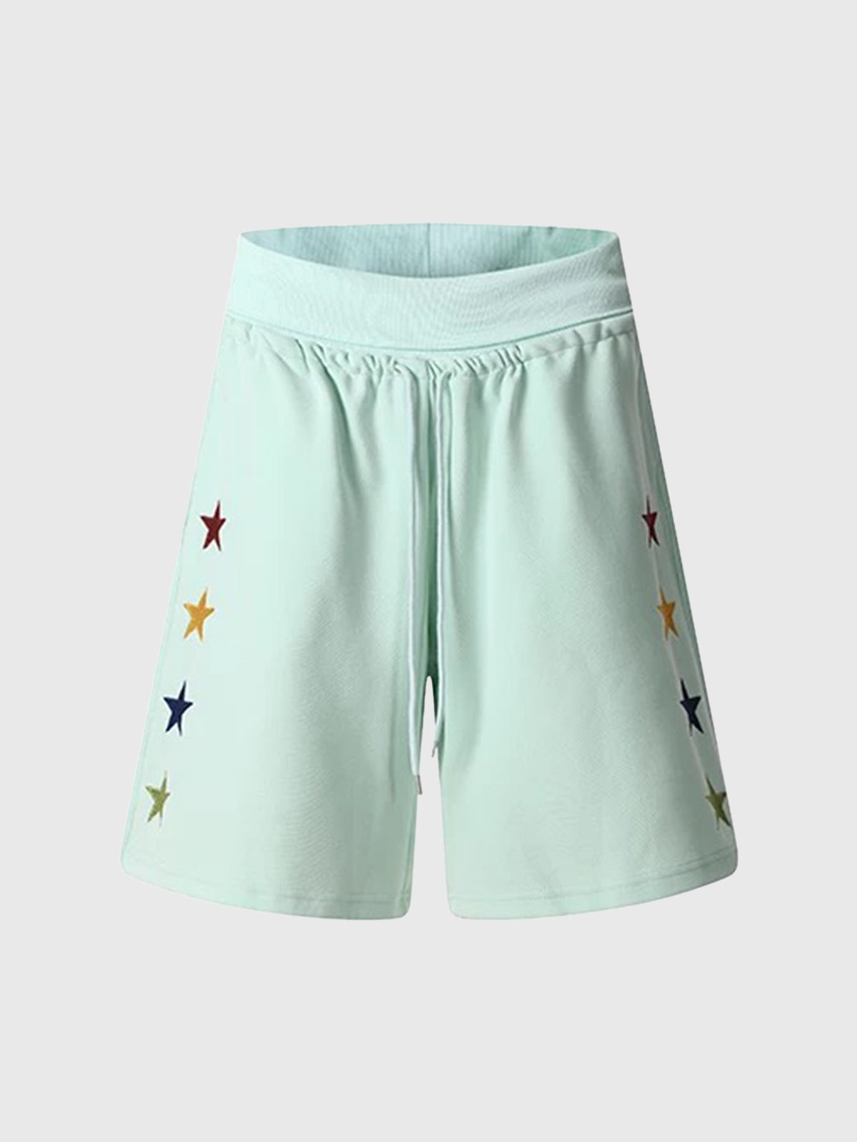 Brick Lane Wide-leg Star Pocket Utility Shorts - Green