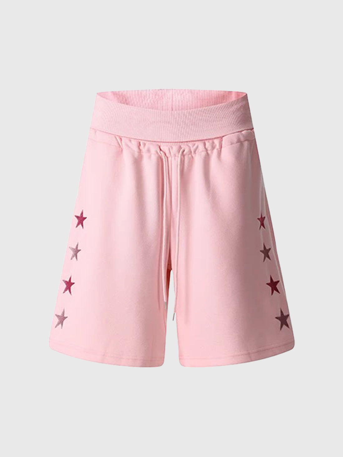 Brick Lane Wide-leg Star Pocket Utility Shorts - Pink