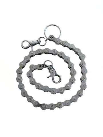 Brick Lane Punk Heavy Metal Pants Wallet Chain - Silver