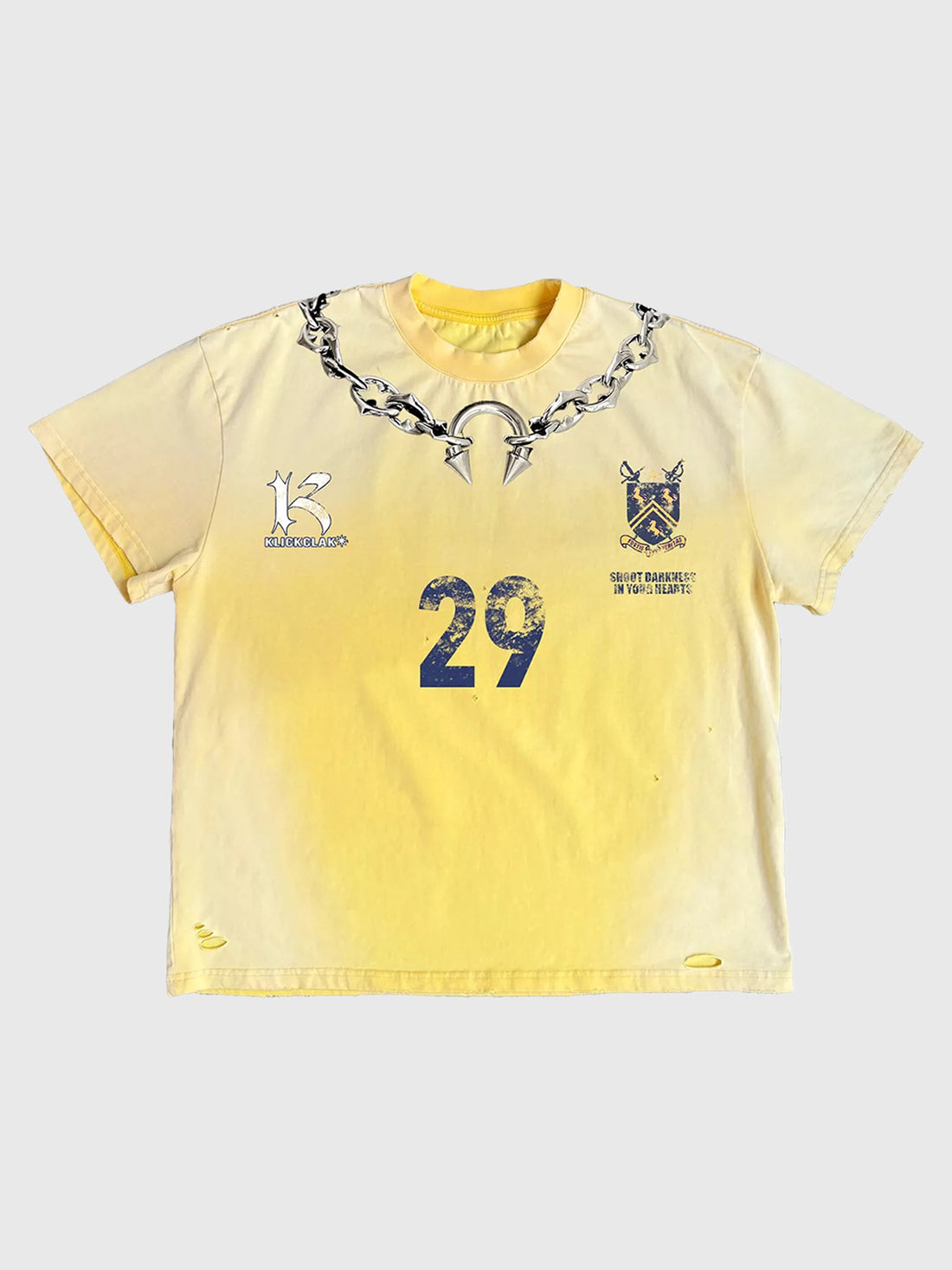 Co-ed Dorm Baggy-fit Graphic Jersey T-Shirt - Yellow