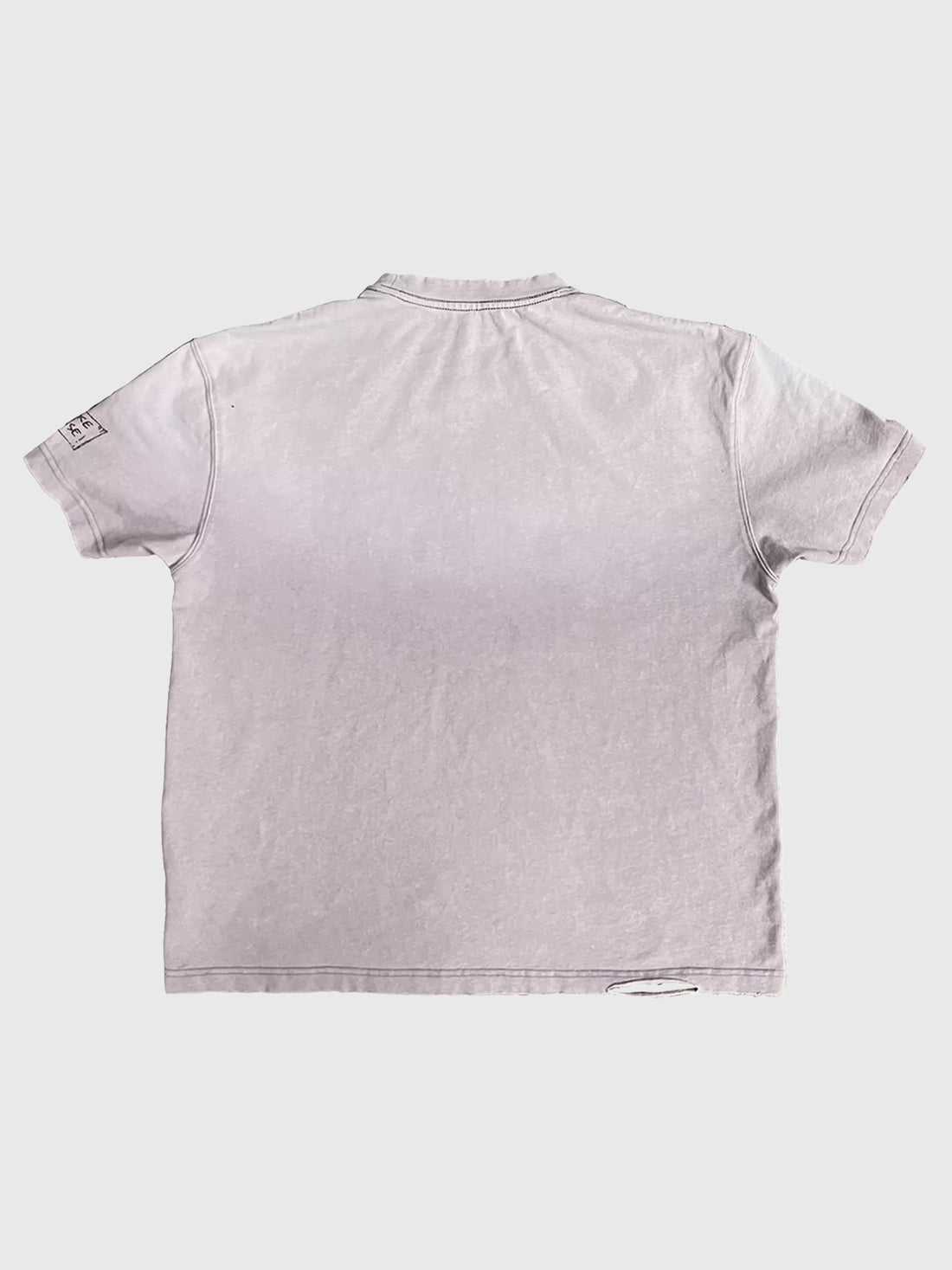 Co-ed Dorm Baggy-fit Graphic Layered Necklace T-Shirt - Purple