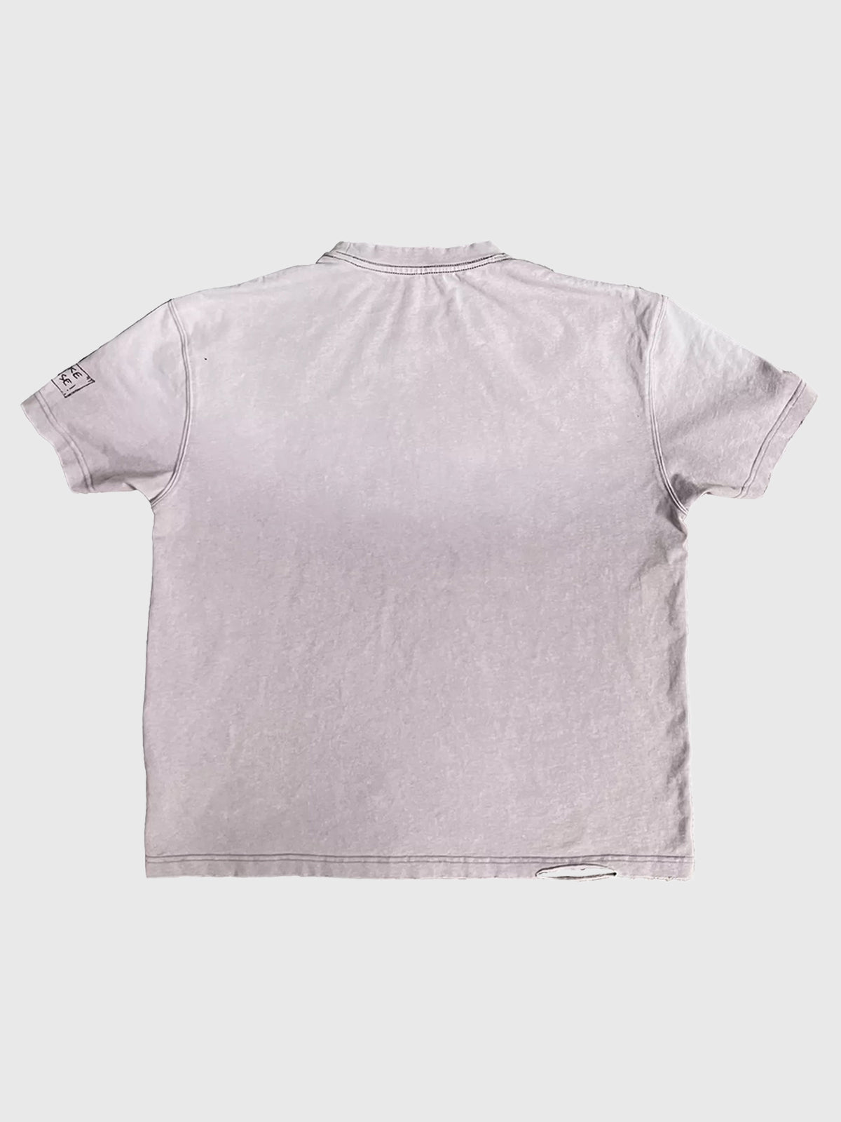 Co-ed Dorm Baggy-fit Graphic Layered Necklace T-Shirt - Purple