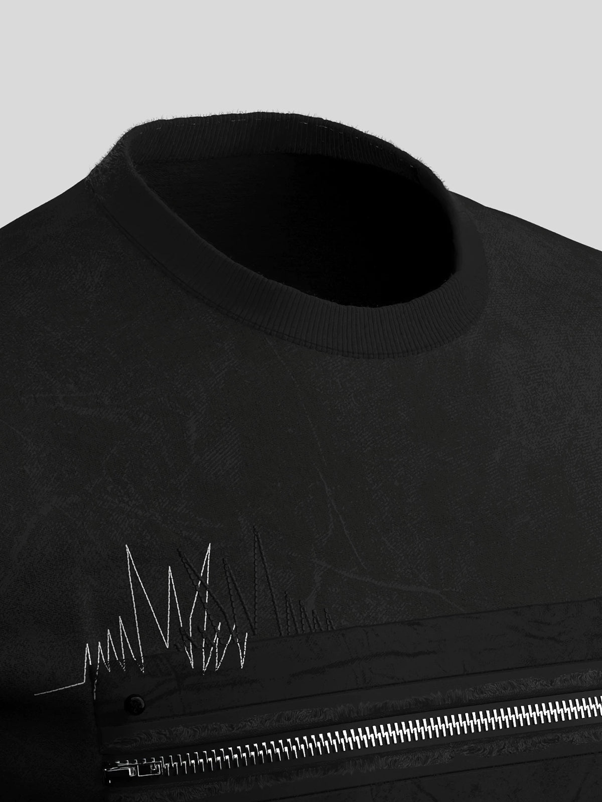 Myself Only Graphic Tee - Coal Black