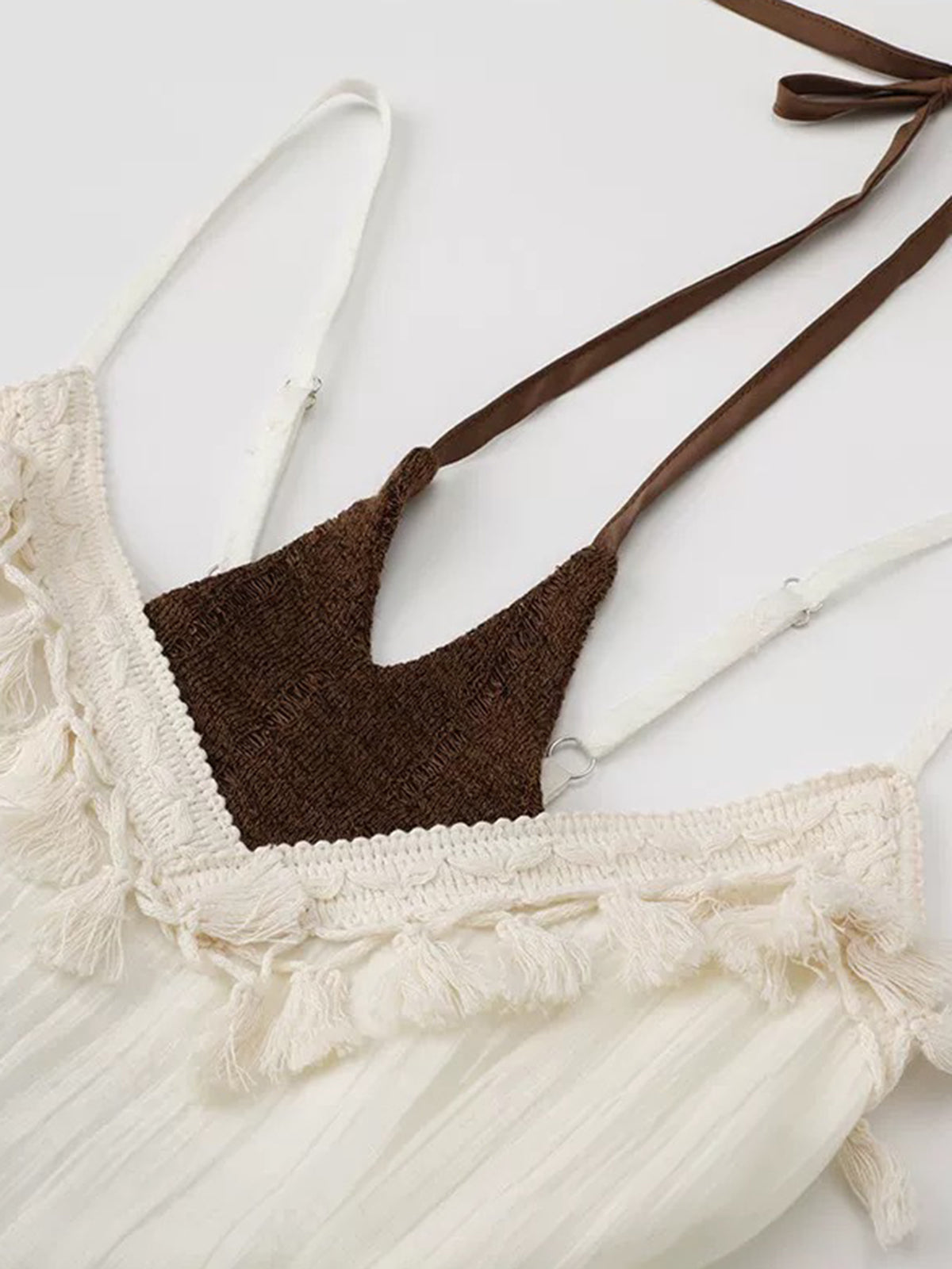 Petal Tower Lace Dress - Cream Ivory