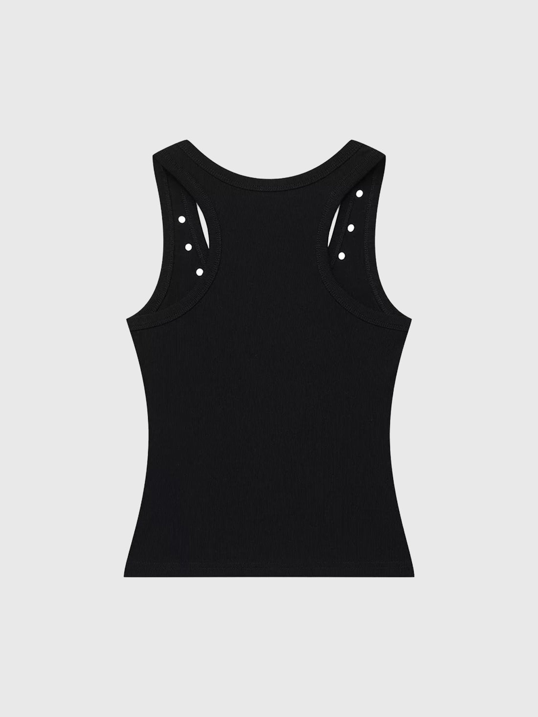 Brick Lane Skimming-fit Graphic Print Vest Top - Black