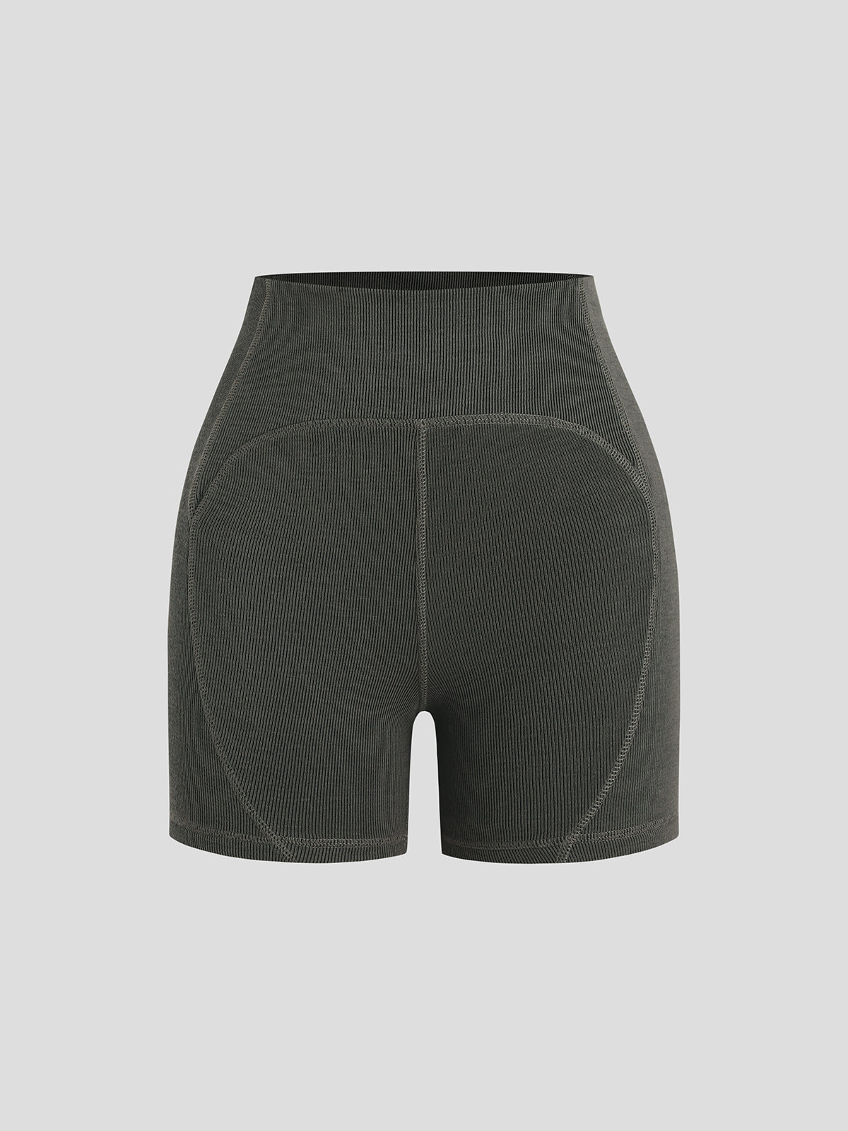 Knit Trail Yoga Shorts - Dark Green