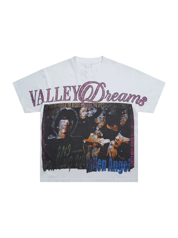 Flash Crowd Graphic Tee - Ivory White
