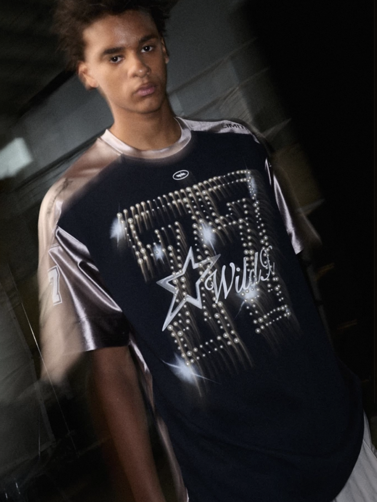 Flash Crowd Graphic Tee - Navy Blue