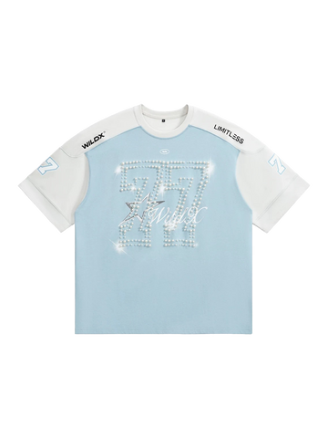 Crystal Splash Graphic Tee - Ice Blue