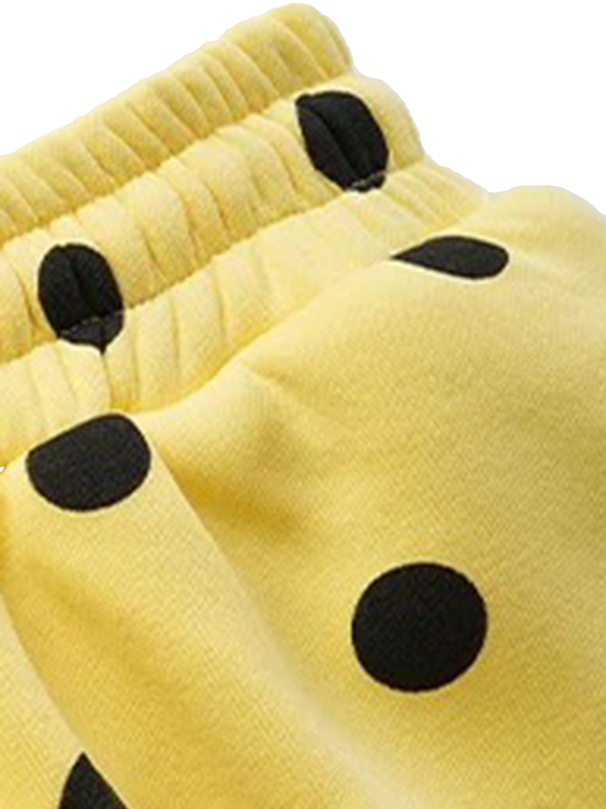 Confetti Dot Barrel Pants - Lemon Yellow