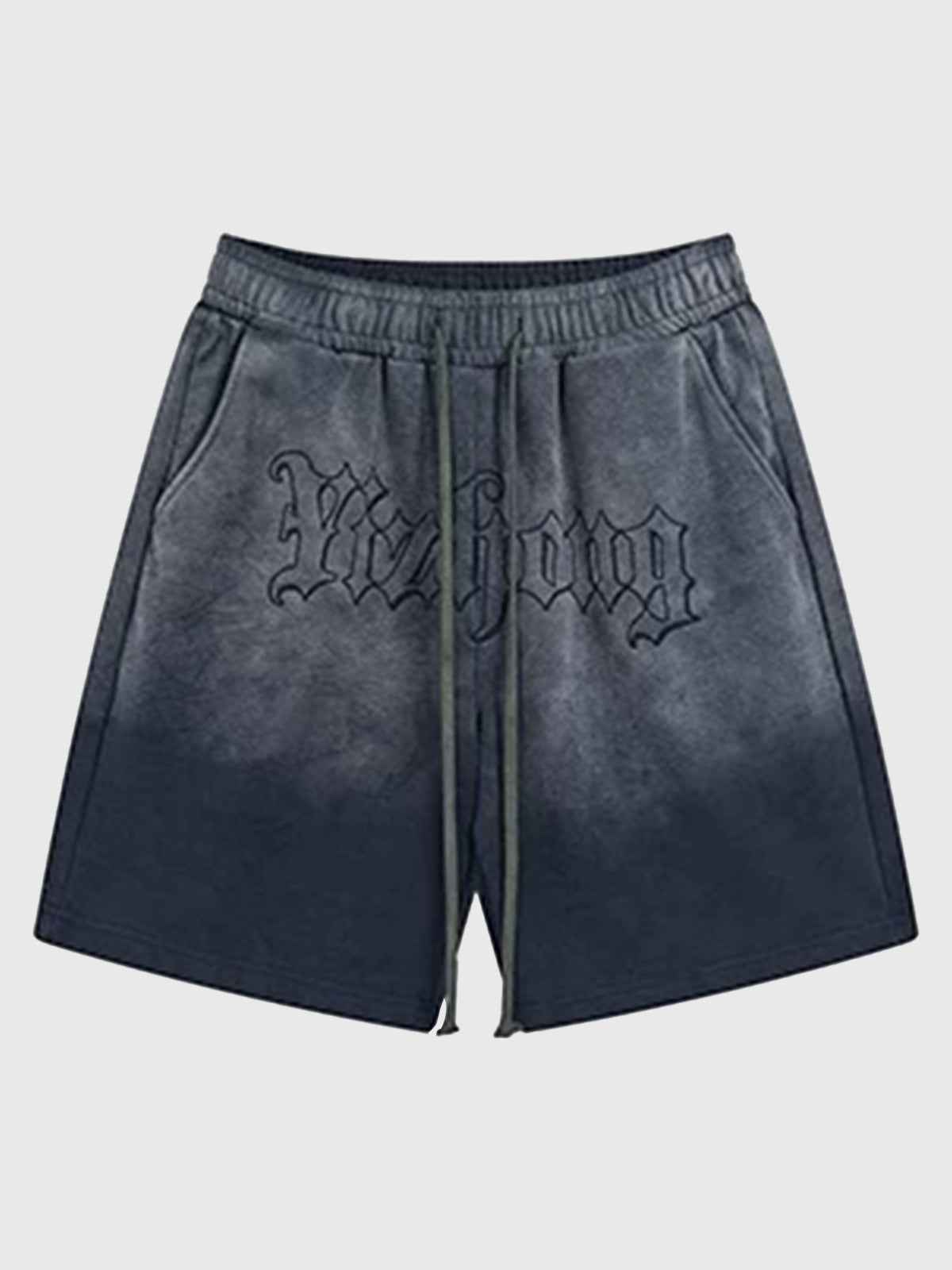 Dust Fade Straight Shorts - Washed Blue