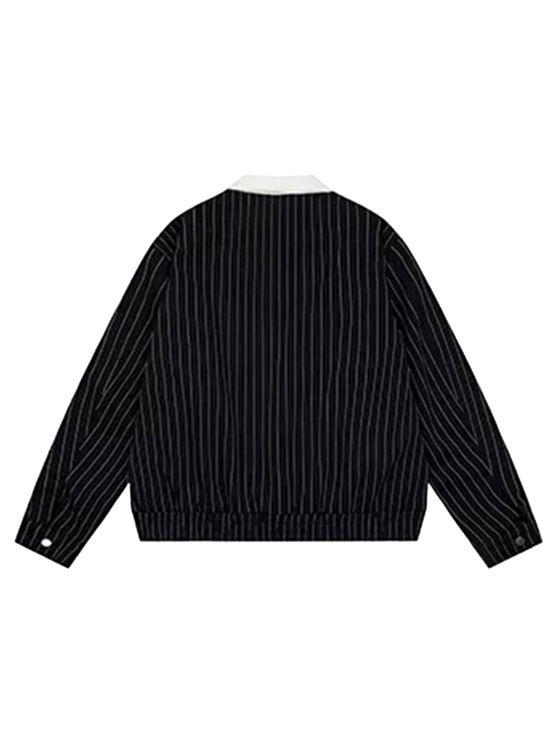 Tidal Stripe Jersey Bomber Jacket - Jet Black