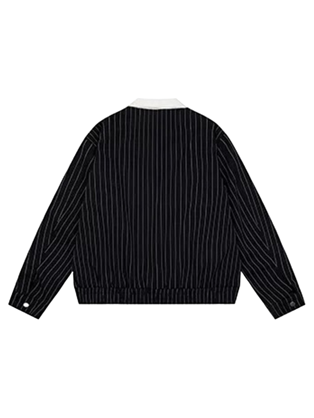 Tidal Stripe Jersey Bomber Jacket - Jet Black