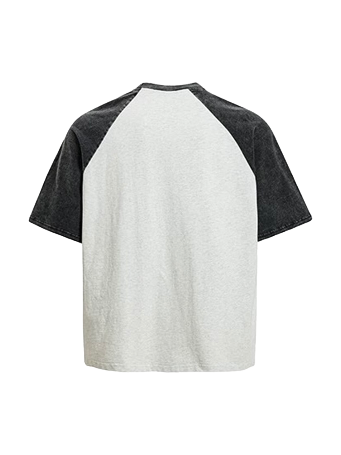 Mono Raglan Graphic Tee - Black White