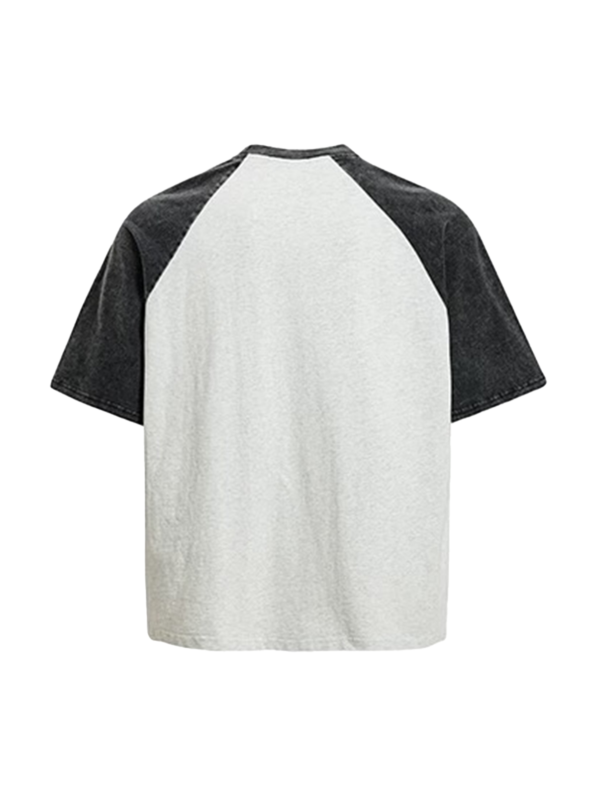 Mono Raglan Graphic Tee - Black White