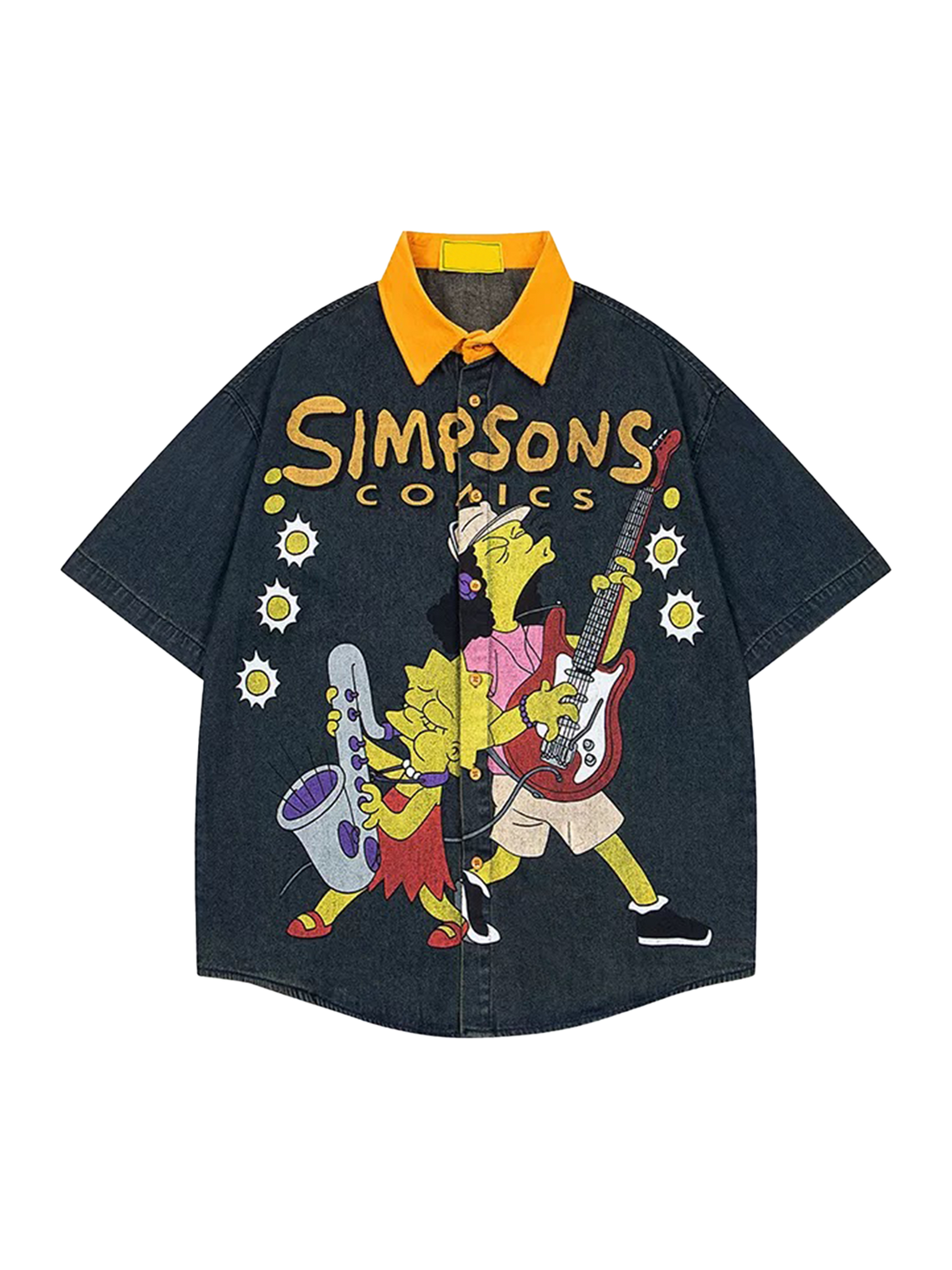 Comic Clash Graphic Shirt - Ink Black