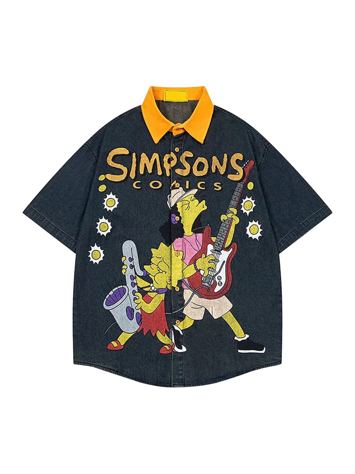 Comic Clash Graphic Shirt - Ink Black