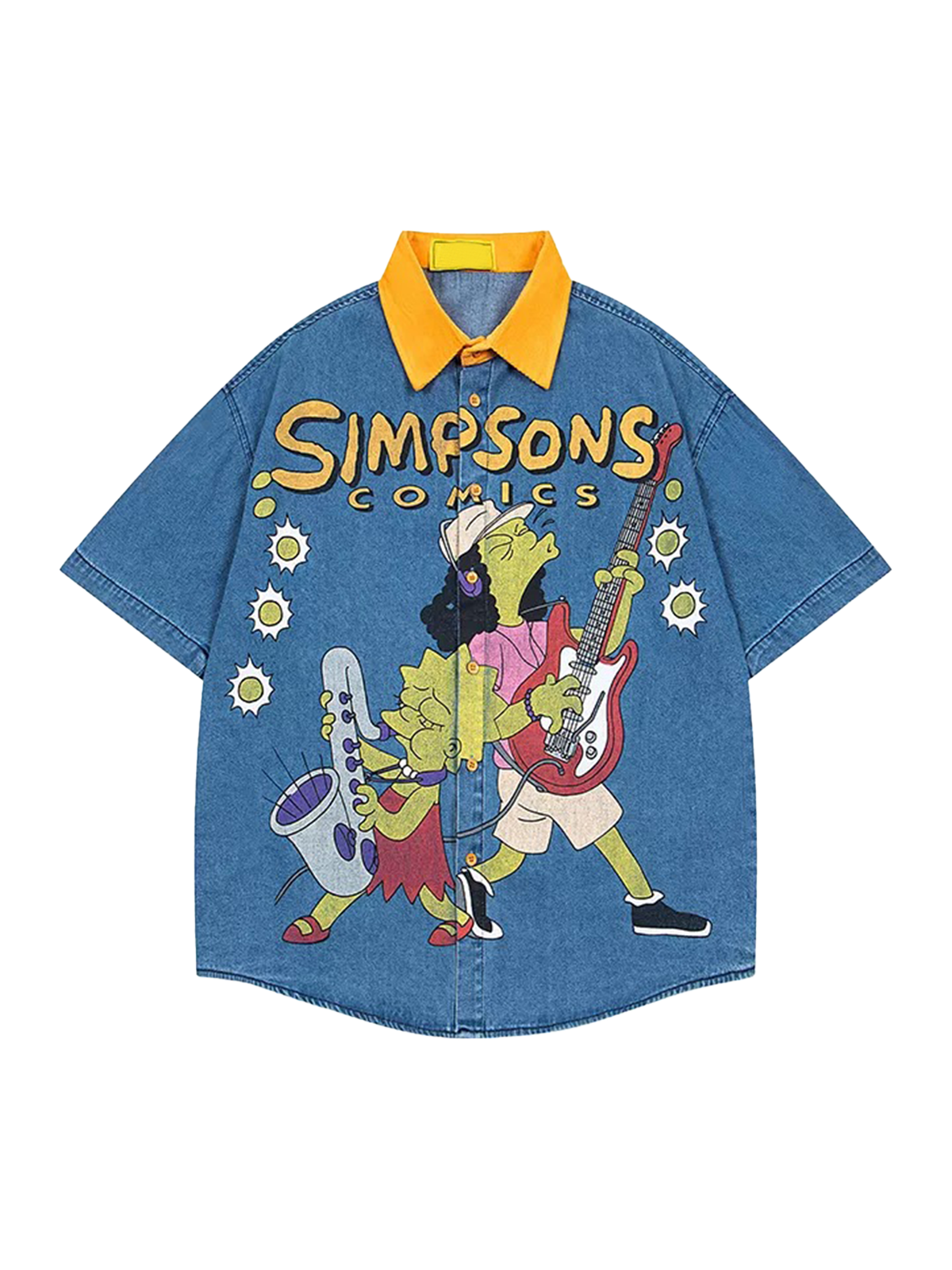 Comic Clash Graphic Shirt - Ocean Blue
