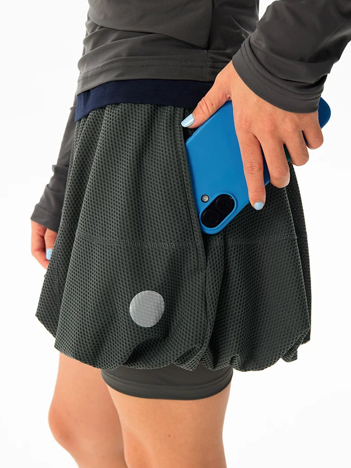 Confetti Dot Tennis Skort - Scholor Grey