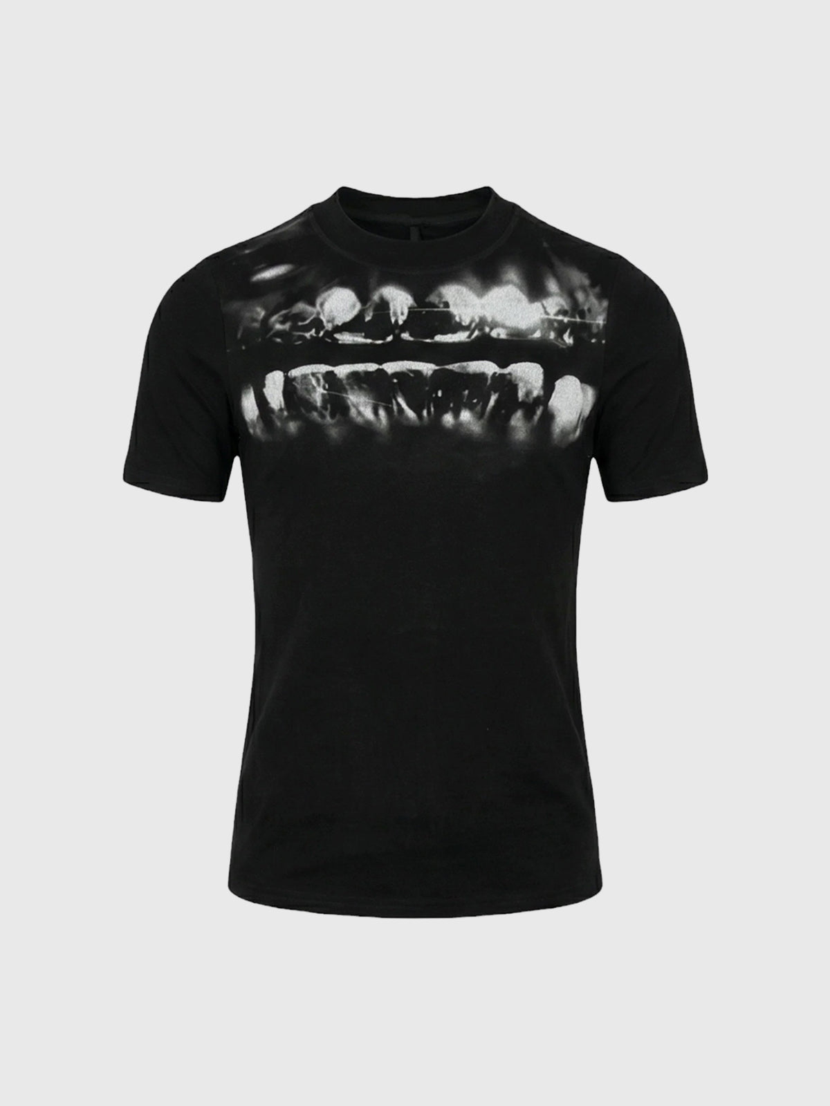 Co-ed Dorm Baggy Bleach Splatter Graphic Tee - Black