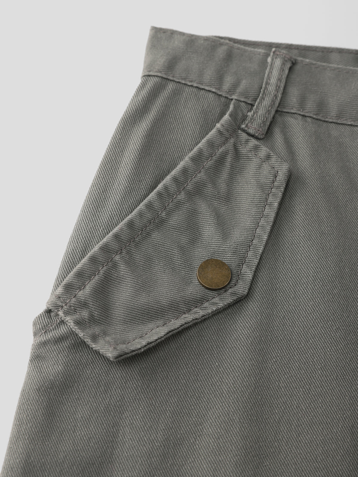 Multi-Pocket Midi Skirt – Olive