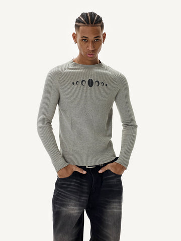 Co-ed Dorm Skimming Thorn Sketch Printed Top - Grey