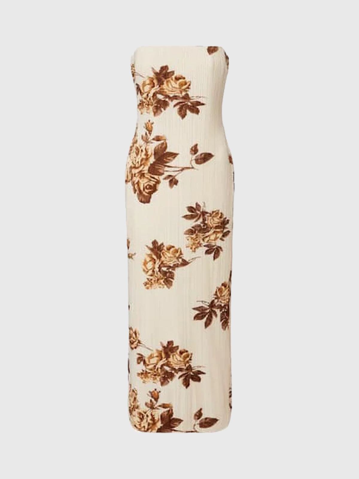 Who Brought Flowers Dress - Orange Beige