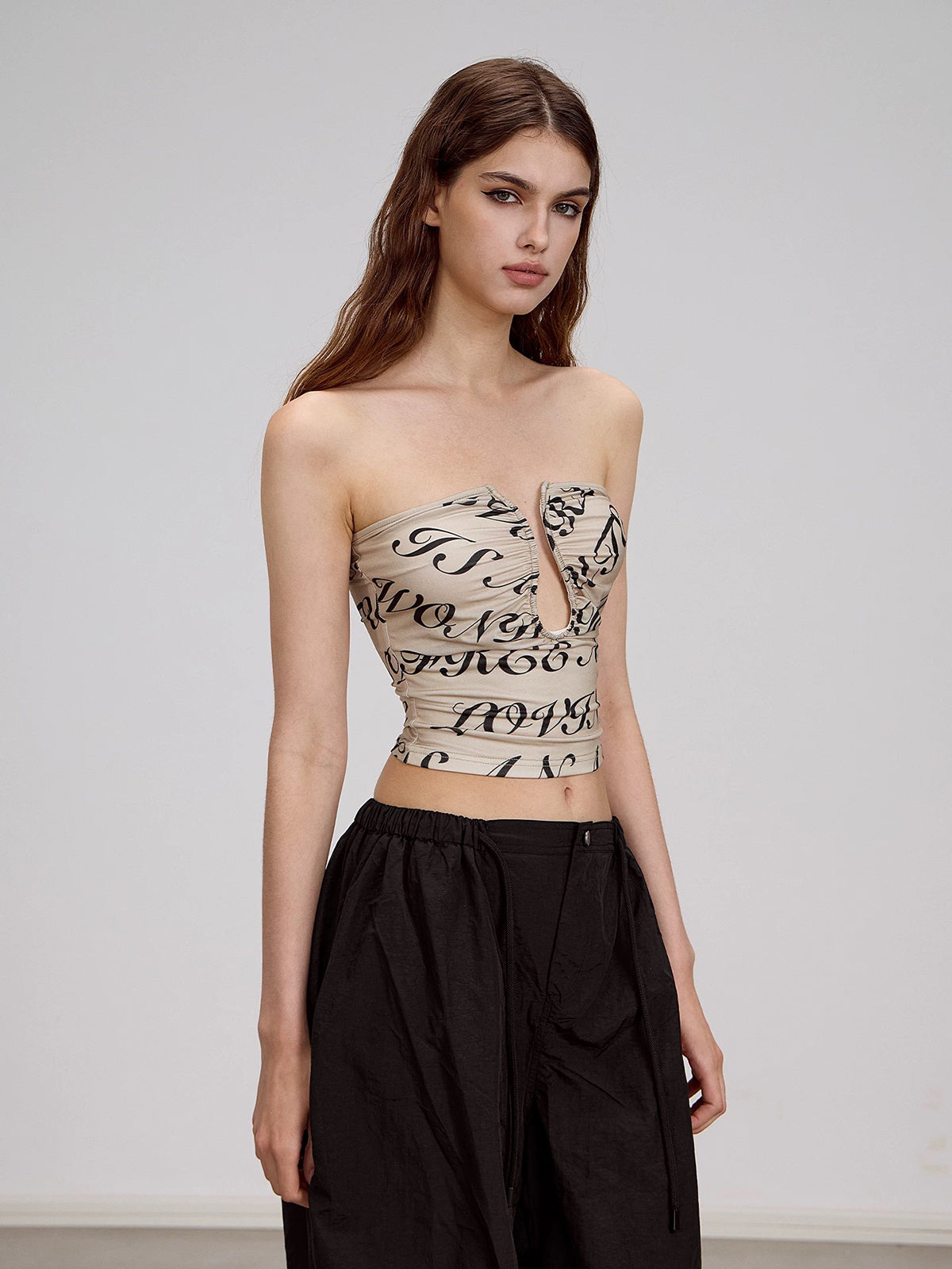 Love Letter, No Reply Top - Ink Beige