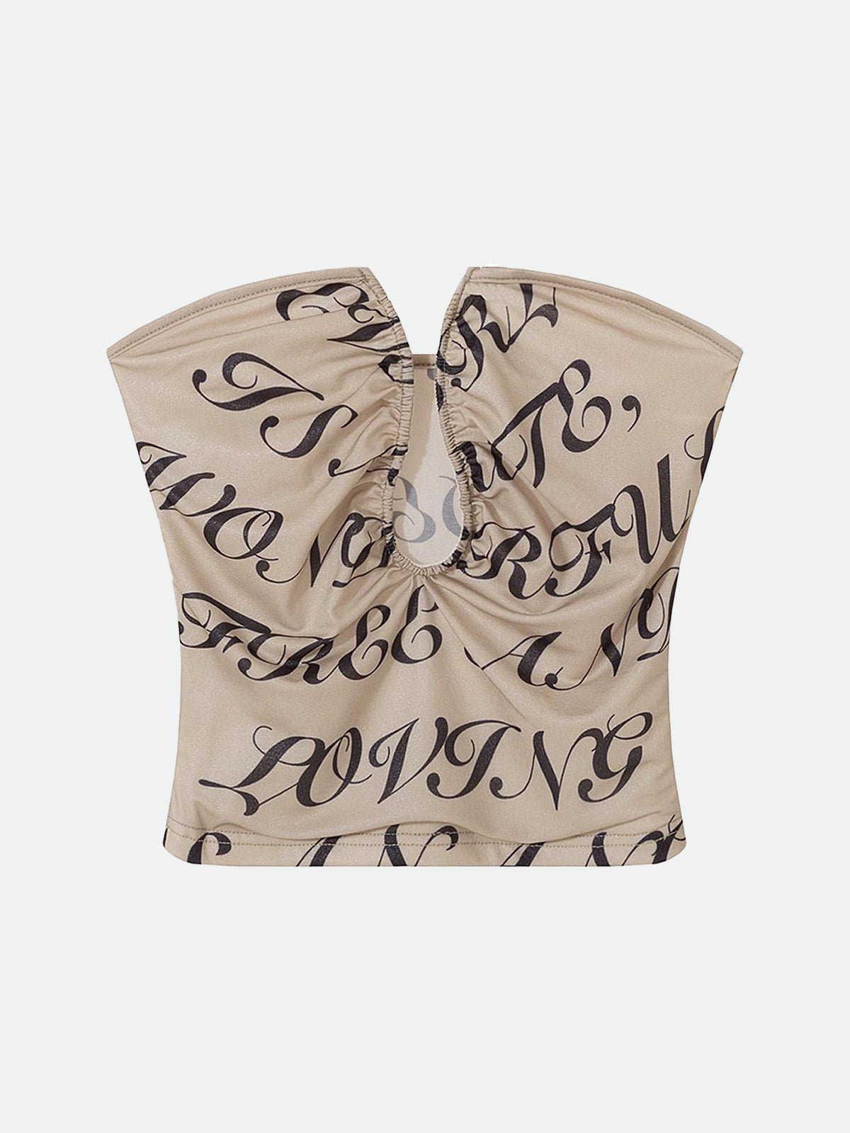 Love Letter, No Reply Top - Ink Beige