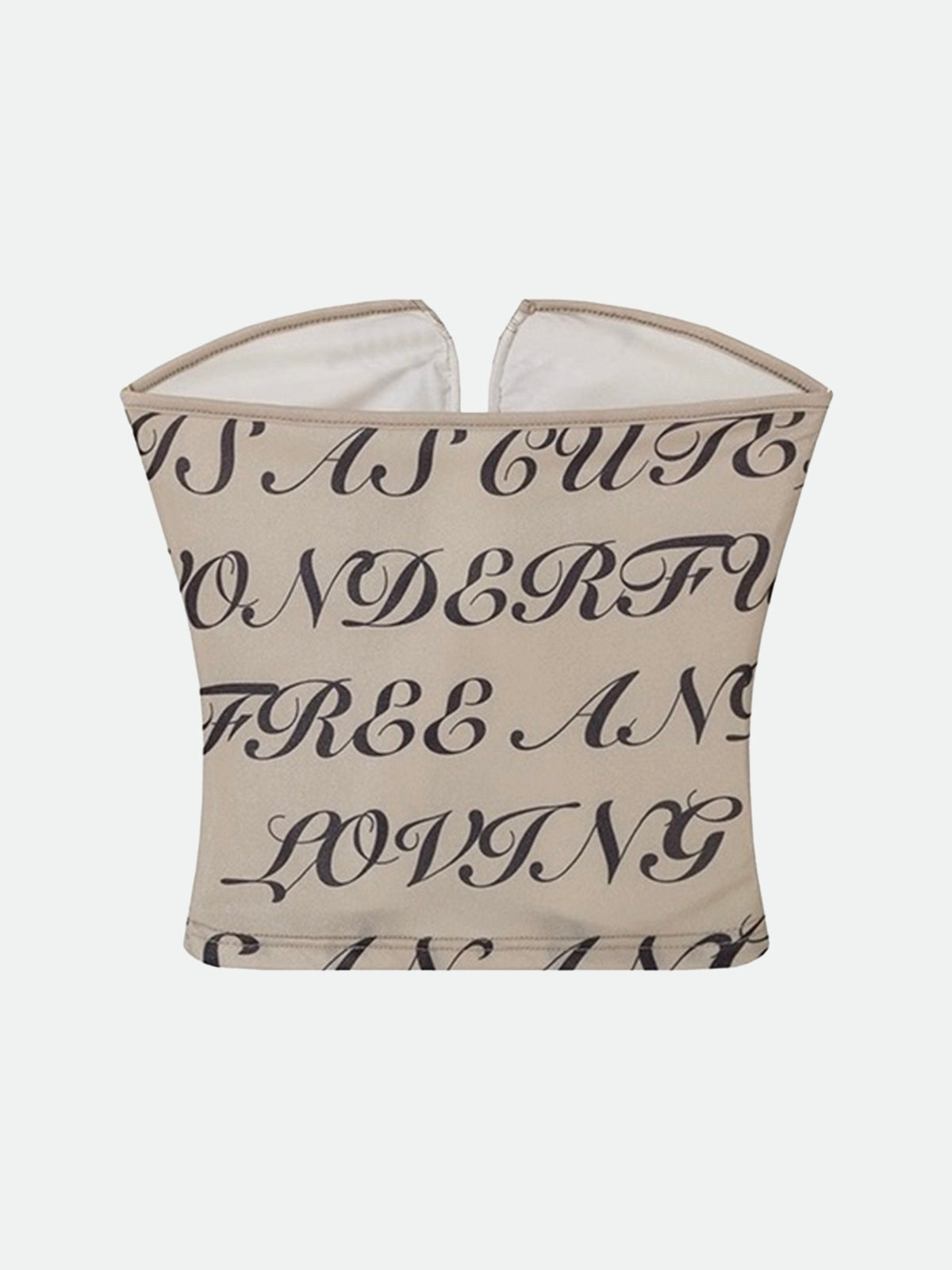Love Letter, No Reply Top - Ink Beige