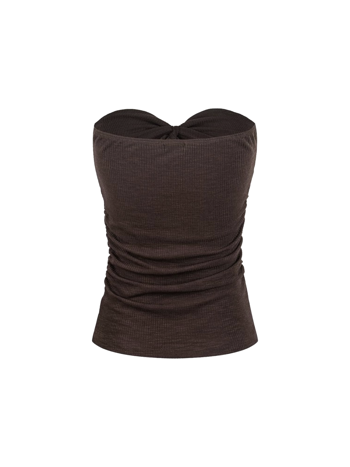 Too Hot for Traditions Top - Coffee Brown
