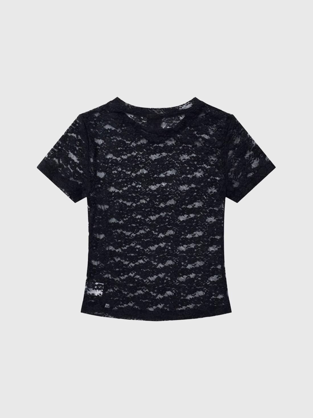 Team Bridesmaid Lace Tee - All Black