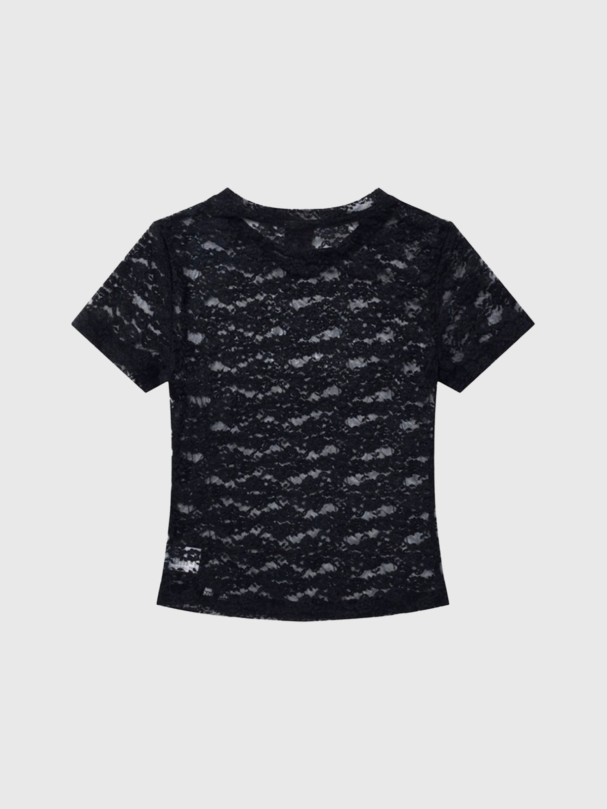 Team Bridesmaid Lace Tee - All Black
