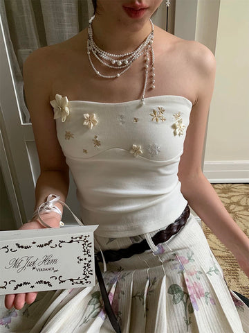 Found in Garden Tube Top - Floral White