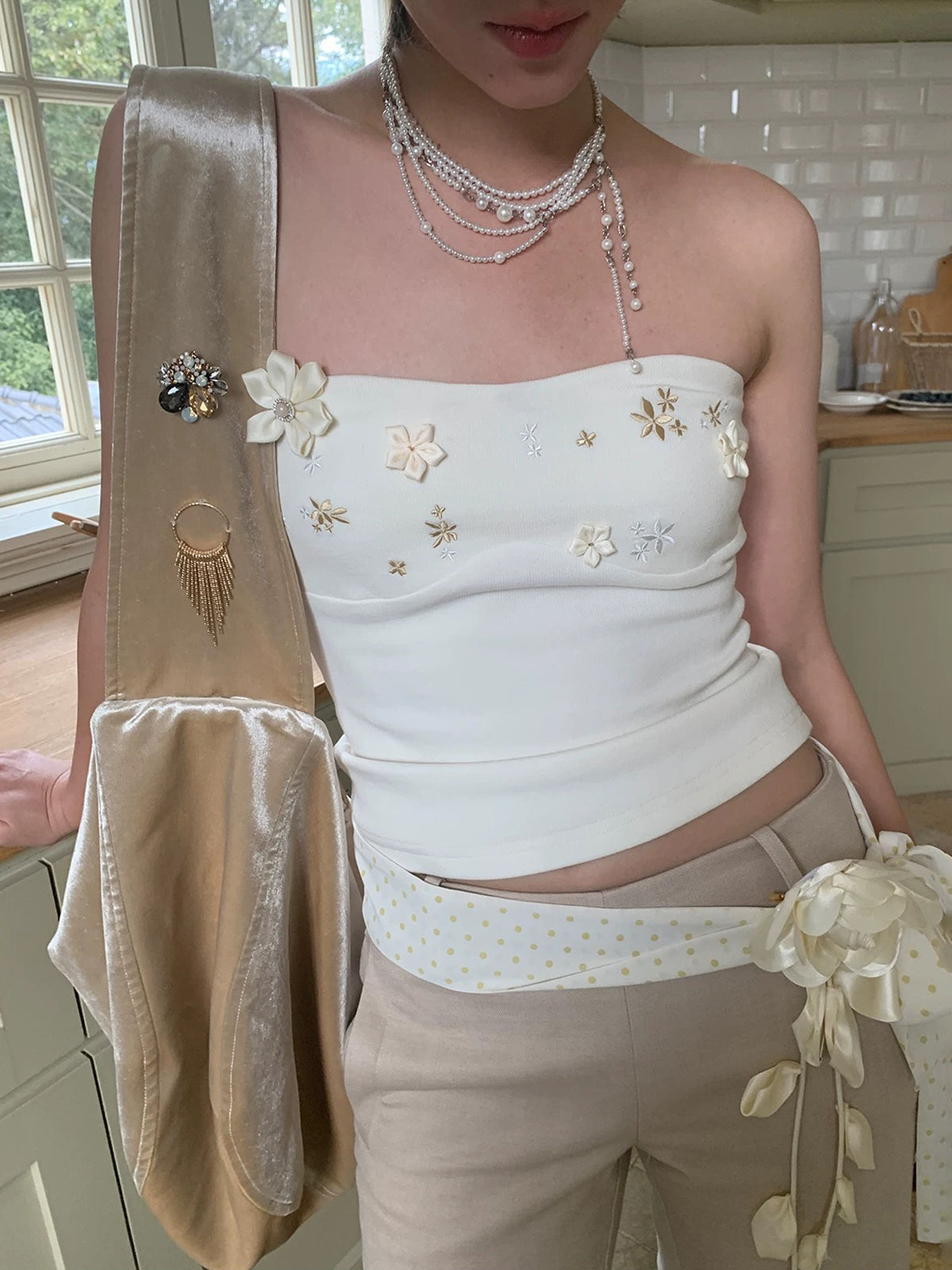Found in Garden Tube Top - Floral White
