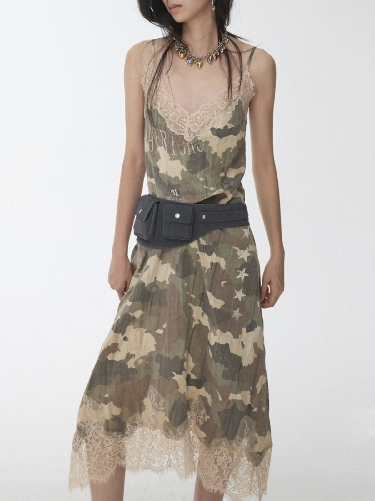 Emotionally Expensive Dress - Army Khaki