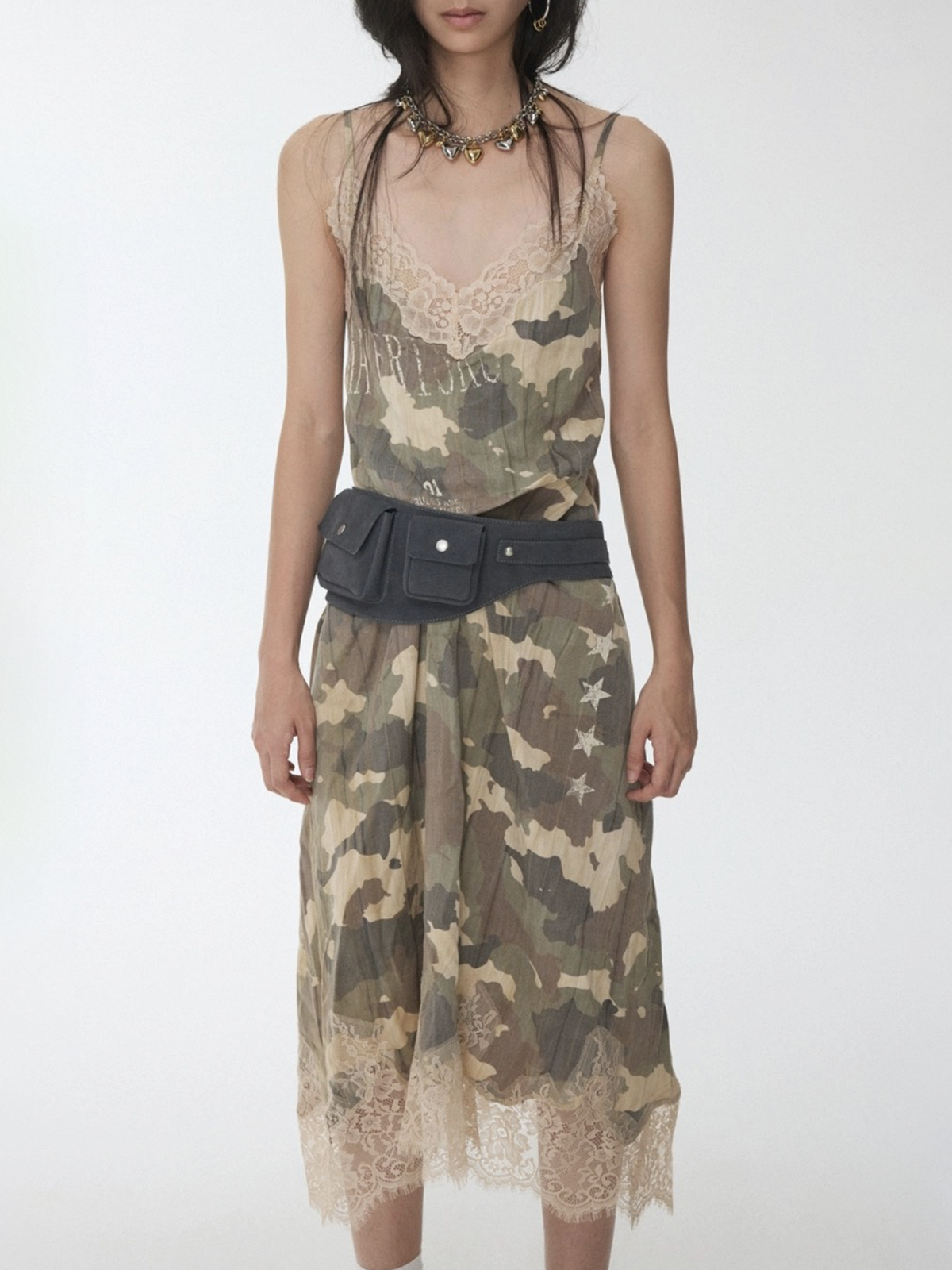 Emotionally Expensive Dress - Army Khaki