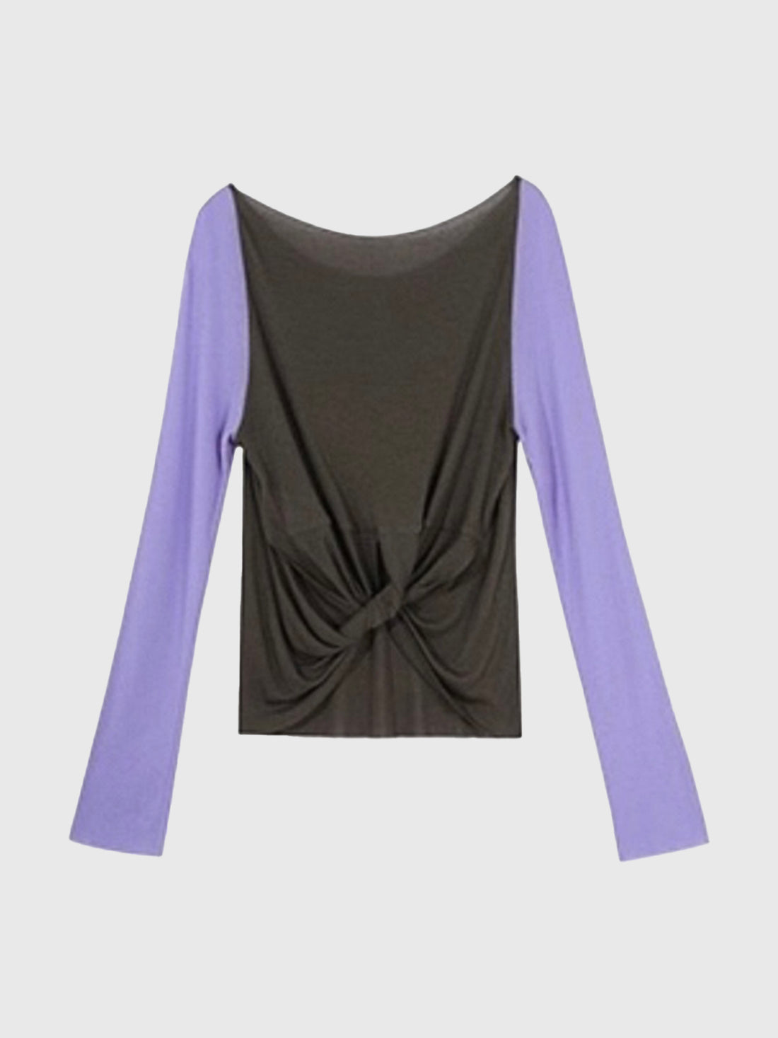 Ballet Class Sleeve Top - Purple Brown