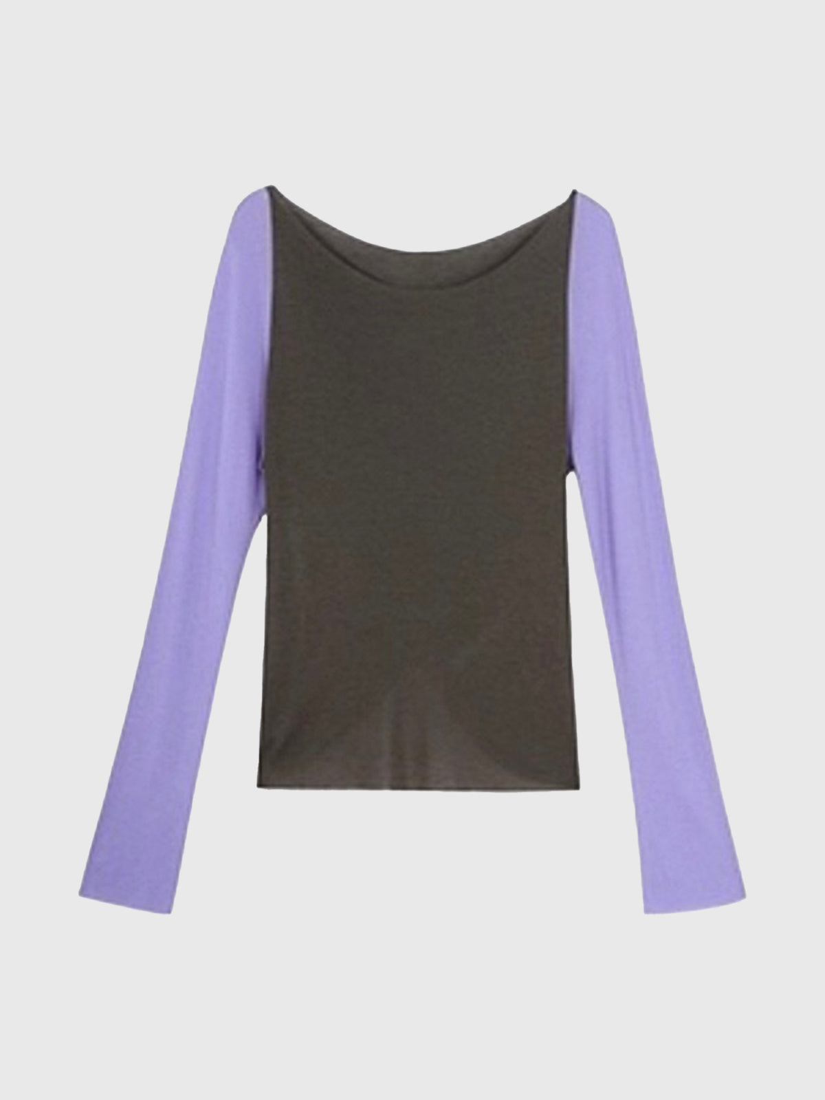 Ballet Class Sleeve Top - Purple Brown