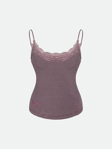 Handle Feelings Lightly Top - Striped Pink