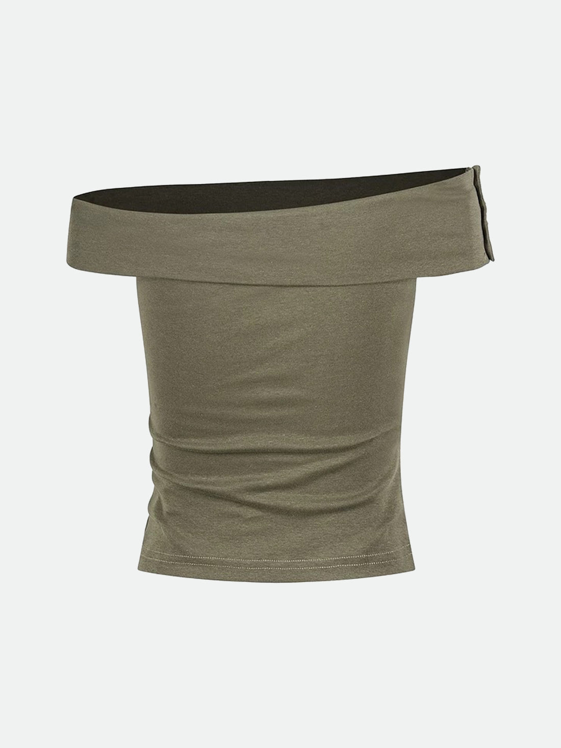 Camouflage Honeymoon Off-shoulder Top - Army Green