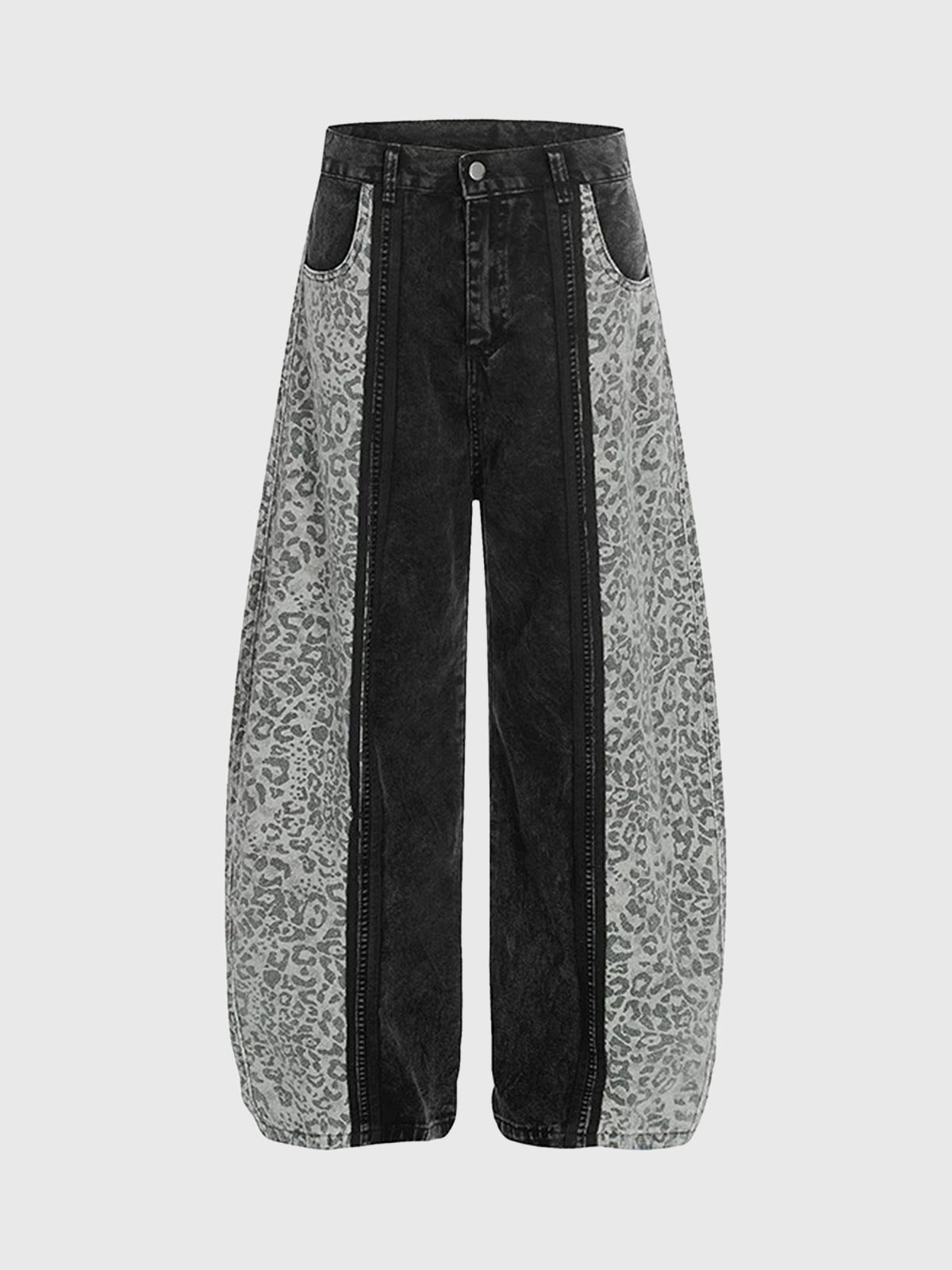 Feral Posture Pants - Black Leopard